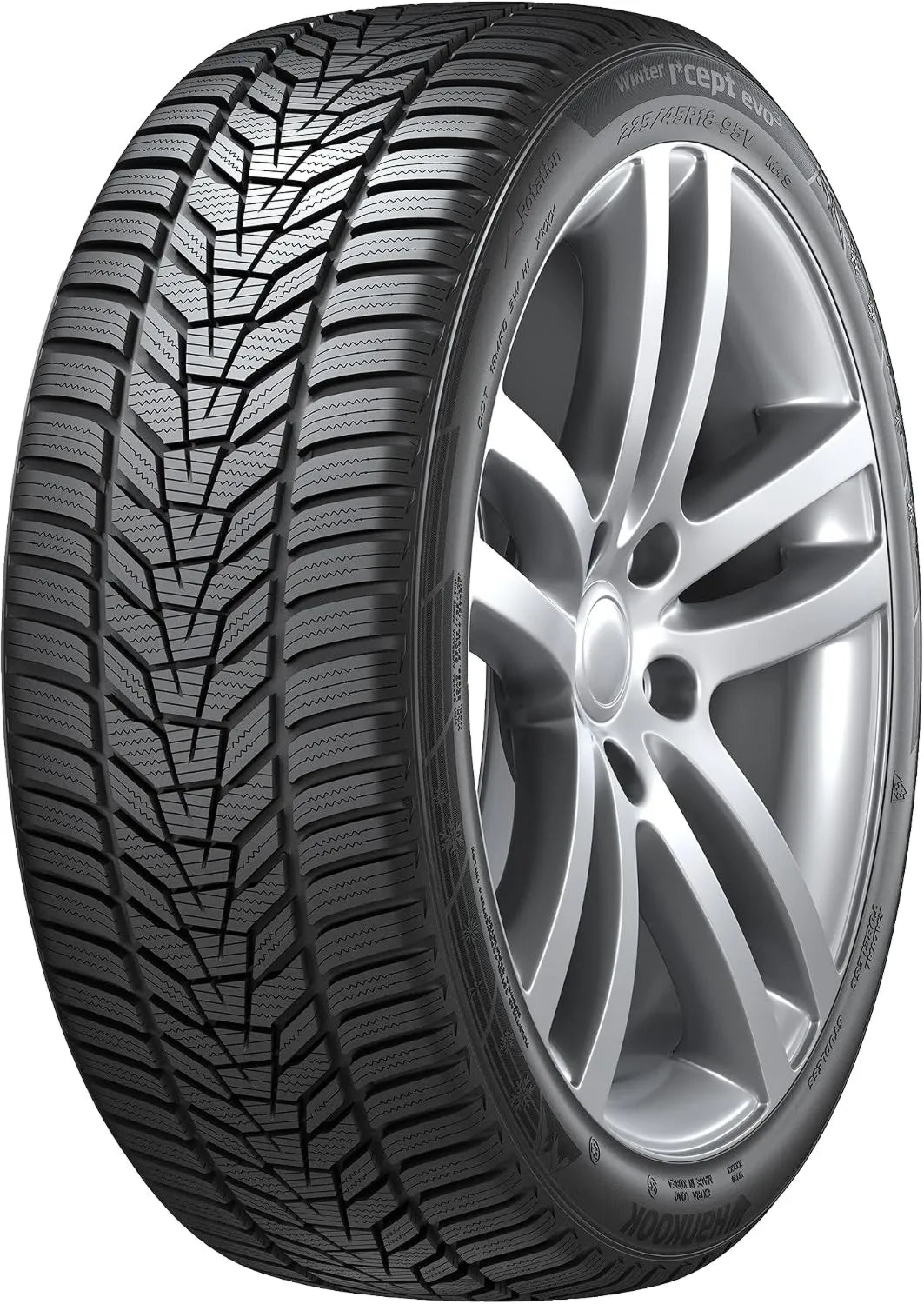 Hankook WINTER I CEPT EVO3 W330 Autoreifen für tägliche Fahrten, 245/45 R18, 100V, XL verstärkt, M+S, 3PMSF, TL schlauchlos