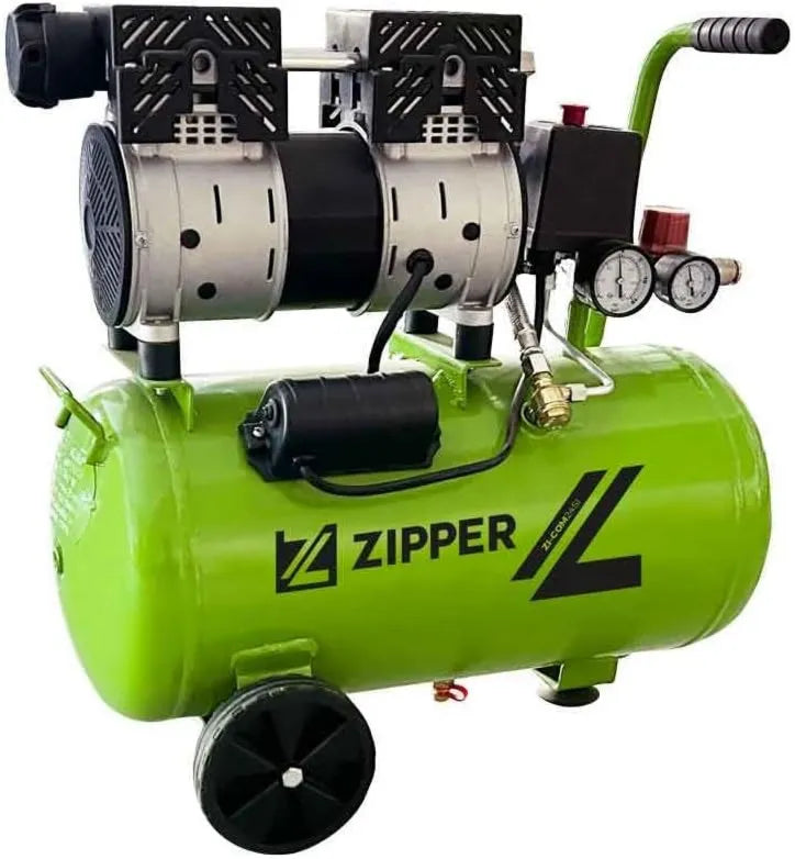 Druckluftkompressor, geräuscharm, für Werkstatt, Garage und Druckluftarbeiten, Zipper