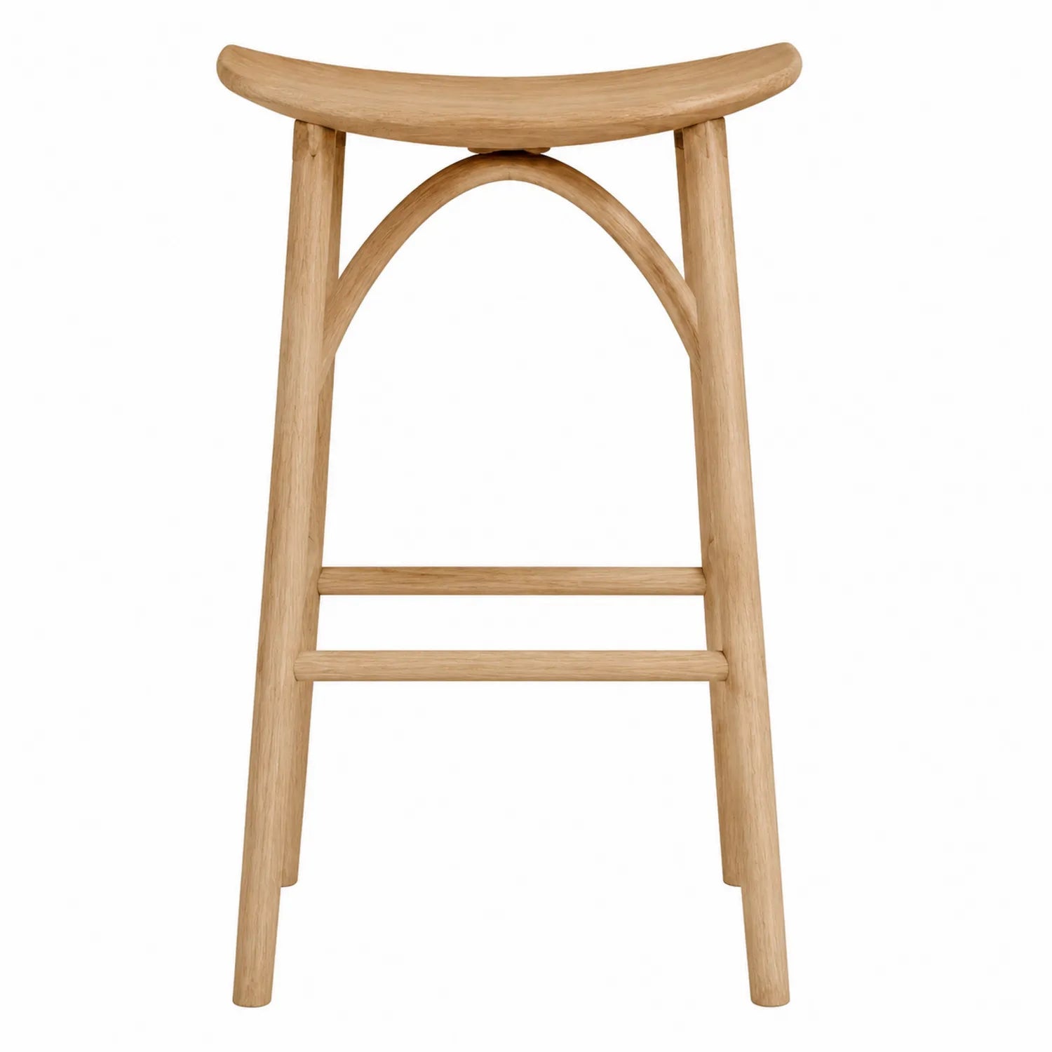Barhocker aus Holz Höhe 75 cm Natur