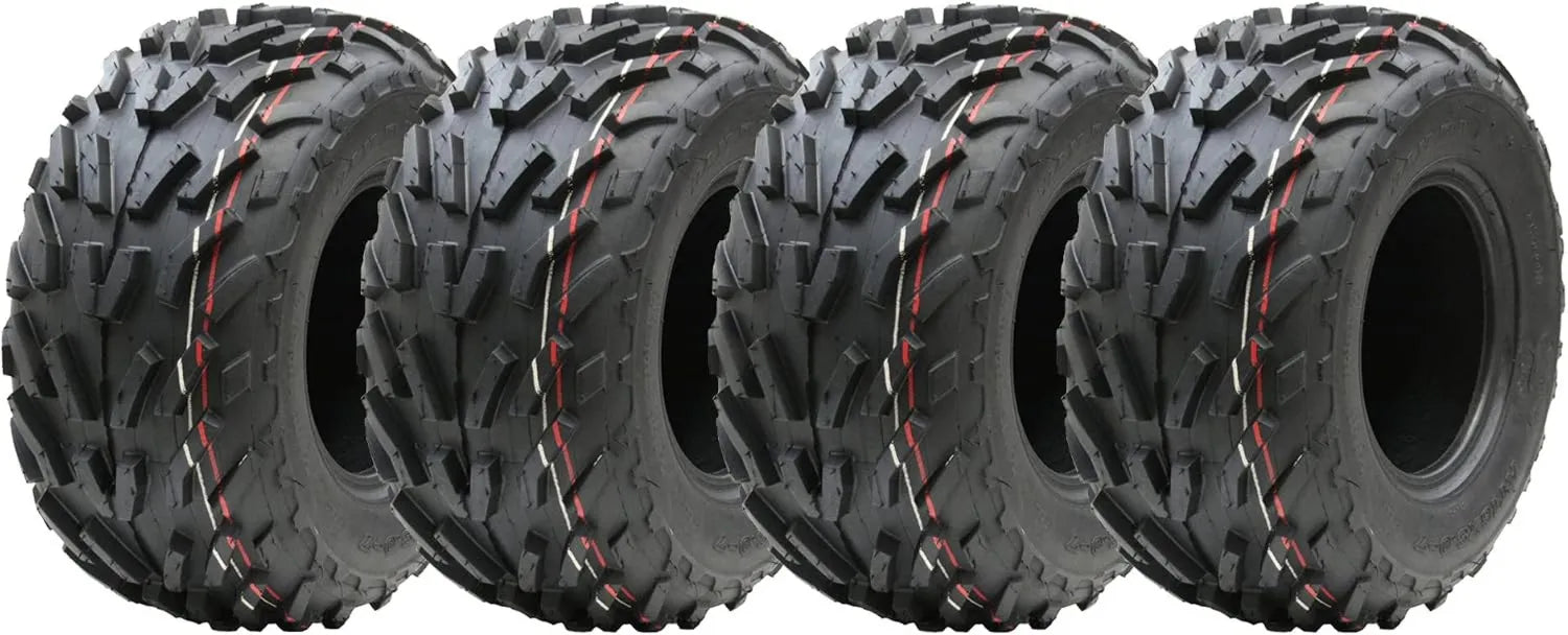 Parnells 4 Sätze Schlauchloser ATV- und Quad-Reifen, 16 x 8,00-7, schlauchlos, für ATV, UTV und Quad
