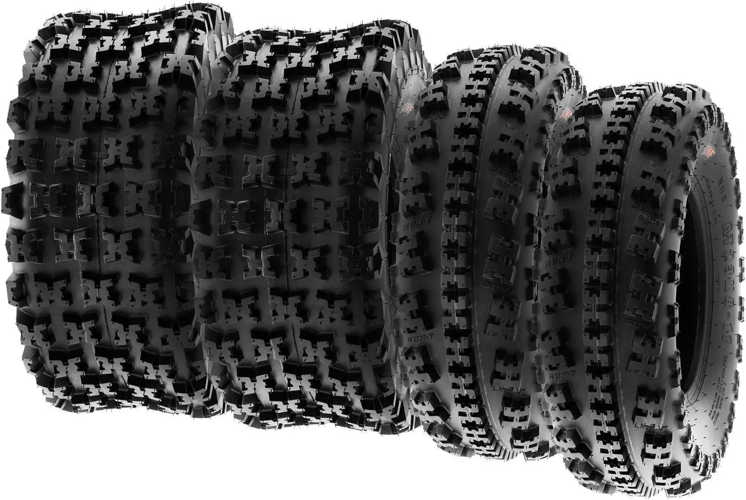 SunF A027 ATV- und Quad-Reifen – 4er-Set, 22 x 7-10, TL schlauchlos, 6PR, für ATV, UTV und Quad