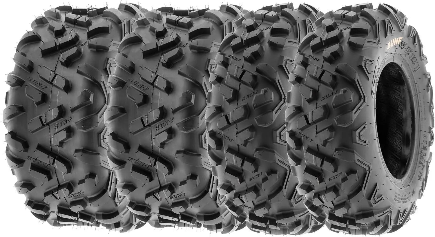 SunF A051 ATV- und Quad-Reifen – 4er-Set, 21 x 7-10, TL schlauchlos, 6PR, für ATV, UTV und Quad