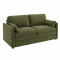 Zweisitzer-Sofa aus Kordgewebe in Olivgrün