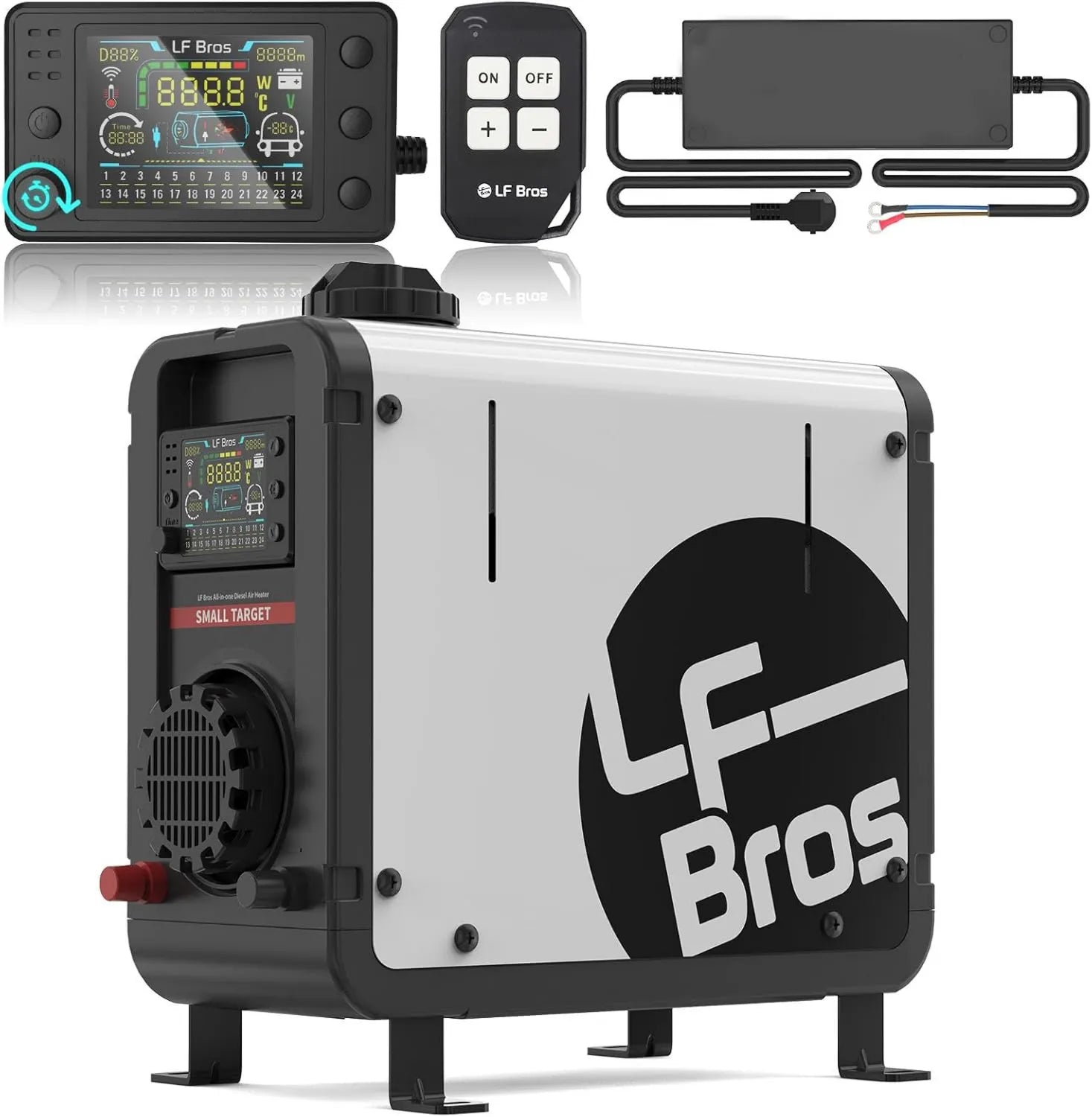 LF Bros Kompakte Dieselheizung 5 kW- 12V/24V/220V-240V, 5 kW, 12 V, 24 V, 220 V, 240 V