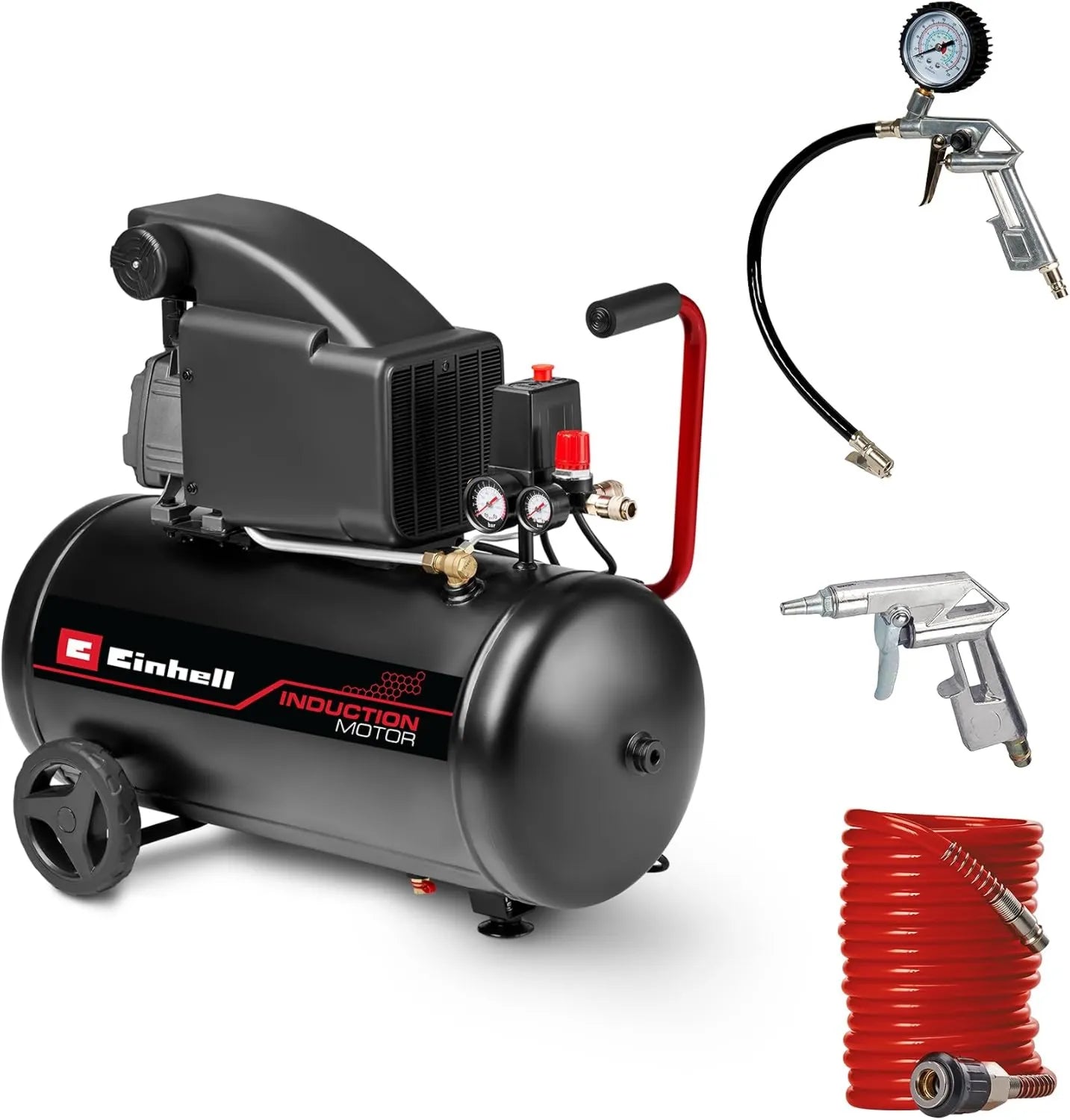 Einhell Druckluftkompressor – 1800 W, 10 bar, 270 l, für Werkstatt, Garage und Druckluftarbeiten