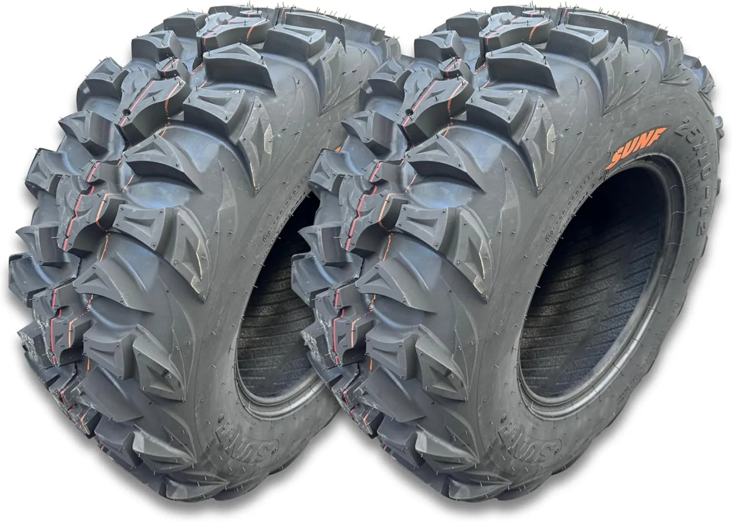 SunF A-040 Buggy ATV- und Quad-Reifen – 2er-Set, 25 x 8-12, 65J, 6PR, für ATV, UTV und Quad