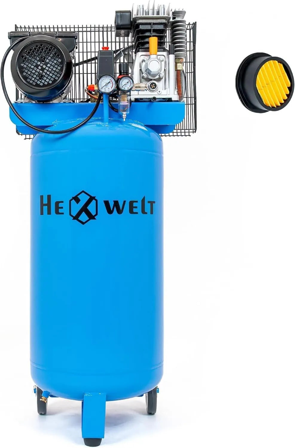 Druckluftkompressor – 100 L, 8 Bar, 1800 W, 2200 W, 3300 W, 1/4', ölfrei, für Werkstatt, Garage und Druckluftarbeiten