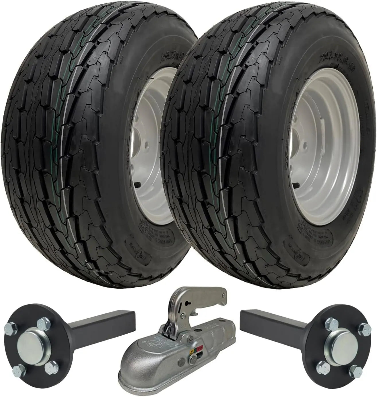 Parnells Hochgeschwindigkeits-Anhänger-Set 2 Stück Anhängerreifen, 2er-Set, 20,5 x 8,00-10, für den passenden Fahrzeugeinsatz