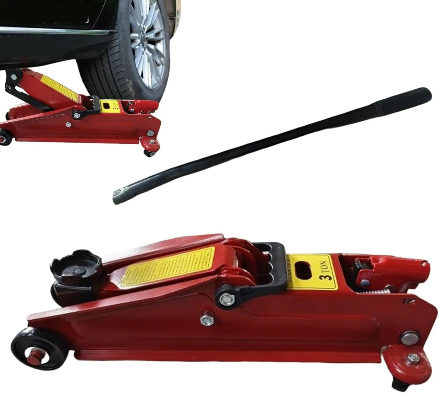 Hydraulischer Wagenheber, 3000 kg, hydraulisch, für Radwechsel und Fahrzeugwartung