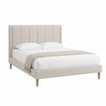 Polsterbett Mikrofaser Beige 200x160 cm