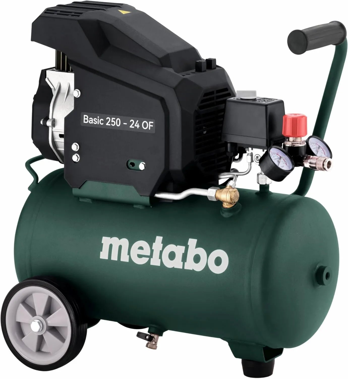Metabo Druckluftkompressor – 120 l, 24 l, 8 bar, 240 l, 1,5 kW, ölfrei, für Werkstatt, Garage und Druckluftarbeiten