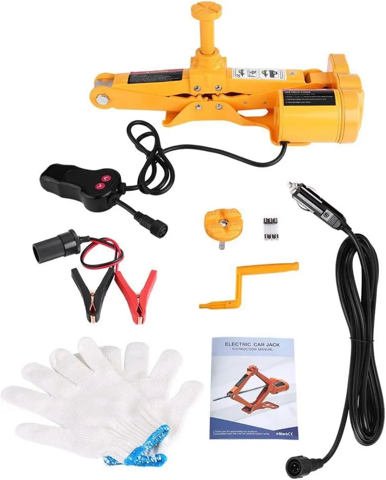Hydraulischer Wagenheber – 12 V, 2T, 3T, 12–35 cm, elektrisch, für Radwechsel und Fahrzeugwartung