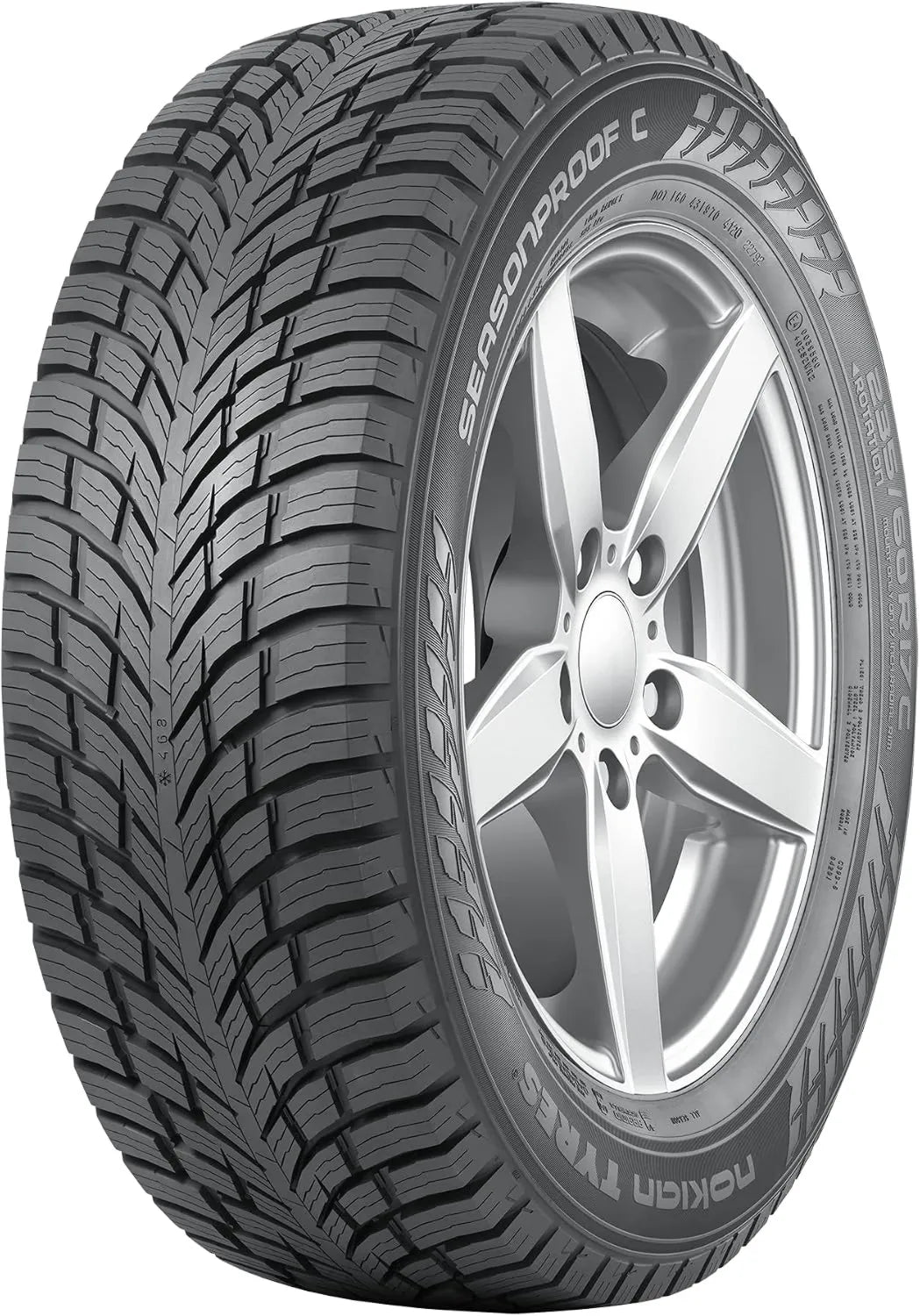 Nokian TYRES SEASONPROOF Nutzfahrzeugreifen für Transport und Gewerbe, 215/60 R 17 C, 109/107T, M+S, 3PMSF