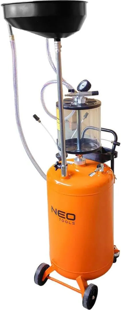 NEO TOOLS Ölauffanggerät Ölauffangwagen Ölauffangrollwagen, für Wartung, Reparatur und Werkstatteinsatz
