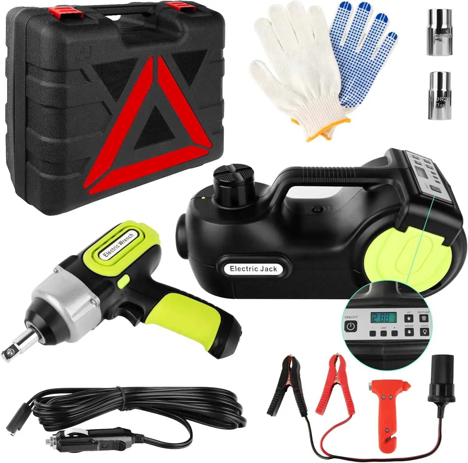Schlagschrauber – 5T, 12 V, Doppelzylinder, tragbar, hydraulisch, elektrisch, für Radwechsel und Werkstattarbeiten
