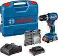 Bosch Akku-Bohrschrauber, 18 V, 2.0 Ah, 2x 2, Akku-Betrieb, für Montage und Werkstatt