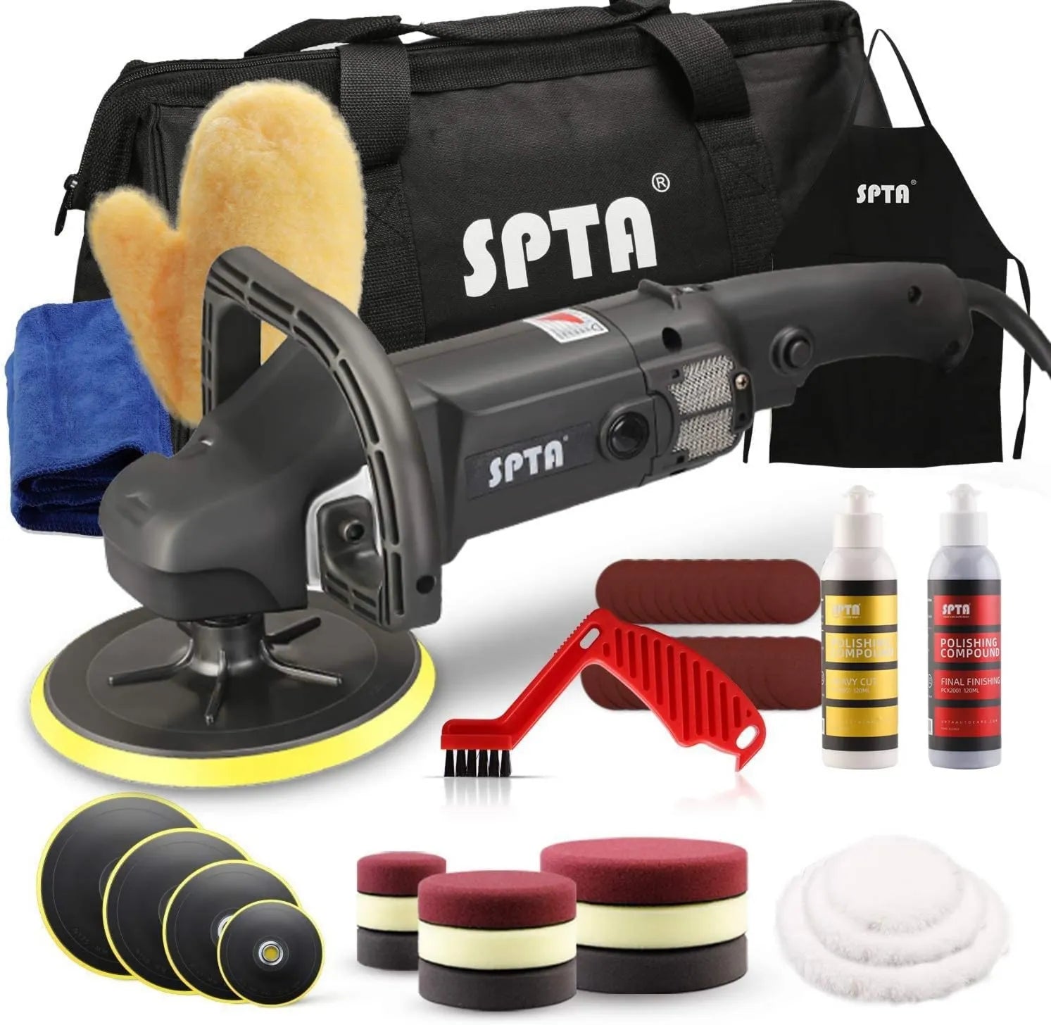 SPTA Elektrischer Polierer – 150 mm, 15,2 cm, elektrisch, variable Drehzahl