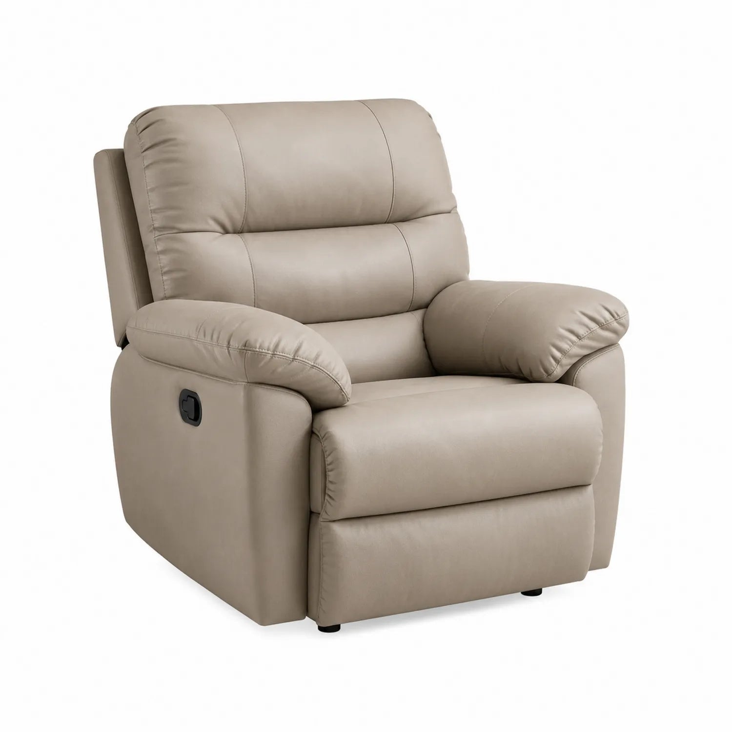 Verstellbarer Relaxsessel Kunstleder Beige 100x90x100 cm