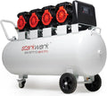 Starkwerk Druckluftkompressor – 400 Volt, 10 Bar, 150 Liter, ölfrei, geräuscharm, für Werkstatt, Garage und Druckluftarbeiten