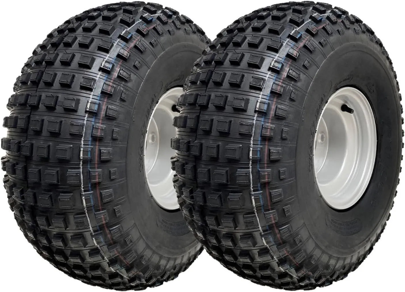 Parnells 2 Satz Komplette Räder ATV- und Quad-Reifen, 22 x 11,00-8, für ATV, UTV und Quad