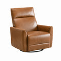 Drehbarer Sessel aus Leder Braun