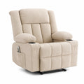 Elektrisch Verstellbarer Relaxsessel Leinen Beige