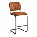 Barhocker Braun mit Metallrahmen