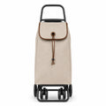 Einkaufswagen aus Metall mit Polyestertasche Beige 6-Rad 60L